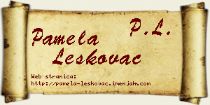 Pamela Leskovac vizit kartica
